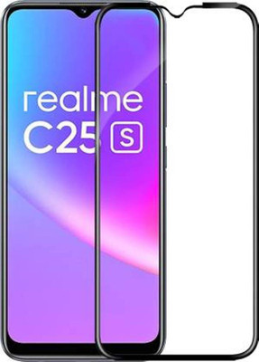 DMJHP Edge To Edge Tempered Glass for Realme C25s(Pack of 1)