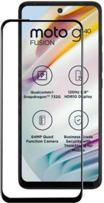 DMJHP Edge To Edge Tempered Glass for Moto G40 Fusion(Pack of 1)