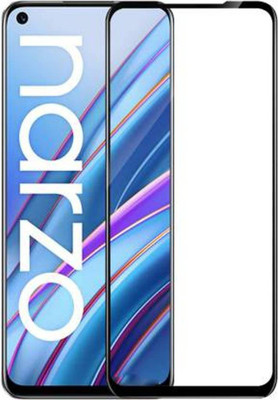 DMJHP Edge To Edge Tempered Glass for Realme Narzo 30(Pack of 1)