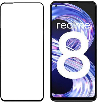 MaxR Edge To Edge Tempered Glass for Realme 8, Realme 8 Pro(Pack of 1)