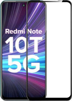 DMJHP Edge To Edge Tempered Glass for Mi Redmi Note 10T 5G(Pack of 1)
