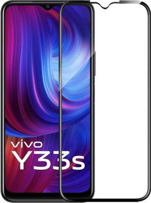 DMJHP Edge To Edge Tempered Glass for Vivo Y33s(Pack of 1)