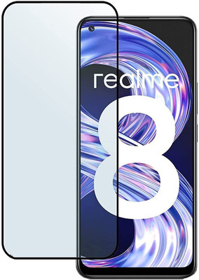 MaxR Edge To Edge Tempered Glass for Realme 8, Realme 8 Pro(Pack of 1)