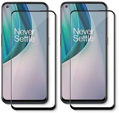 Bodoma Edge To Edge Tempered Glass for OPPO F21 Pro Pack Of 2(Pack of 2)