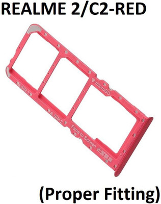 Furious3D Sim Card Tray(Compatible With Realme 2/C2 Red)