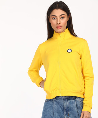 FLYING MACHINE Full Sleeve Solid Women Sweatshirt