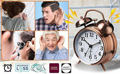 RHONNIUM Analog Brown Clock