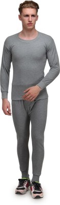 ALFA Body Warmer Winter Wear Solid Men Top - Pyjama Set Thermal