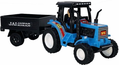Akvanar Farmer Tractors with Trolley Toy Pull Back Toy for Kids Pack of 1 (Multicolor)(Multicolor, Pack of: 1)
