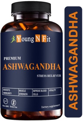 Young N Fit Raw Ashwagandha (Withania Somnifera)-Anxiety Ultra (YNF51)(60 Capsules)