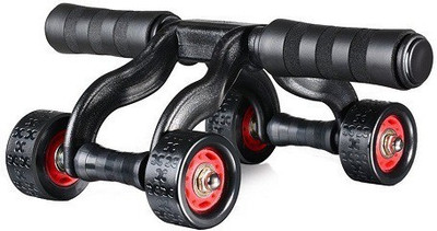 Connectwide Portable Trainer (Ab Roller & Push Up Bar) Ab Exerciser(Black)