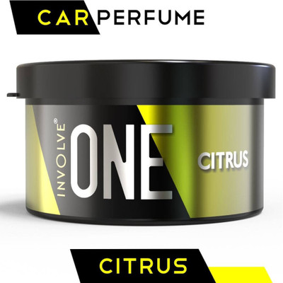 Involve One Citrus Organic Leak Proof Car Perfume(40 g)