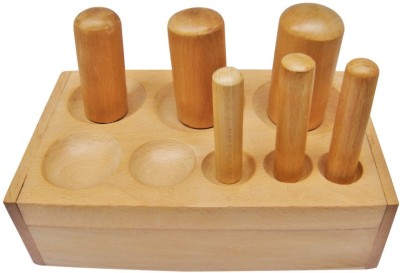 Scorpion Wood Dapping Block With Punches Set of 6 pcs