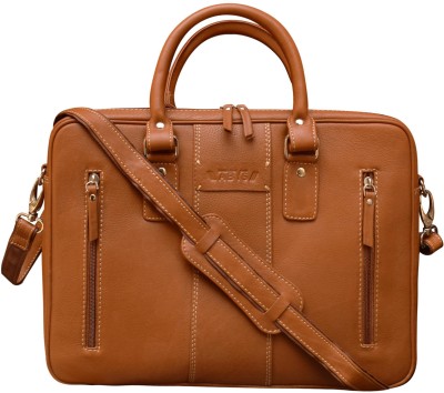 ABYS 14 Inch laptop Bag For Men Messenger Bag(Tan, 5 L)