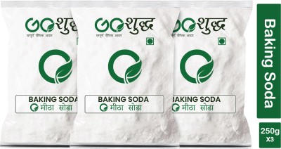 Goshudh Premium Quality Meetha Soda (Baking Soda)-250gm (Pack Of 3) Baking Soda Powder(3 x 250 g)