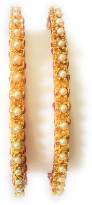 Santosh Jewels Metal Gold-plated Bangle Set(Pack of 2)