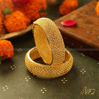 VIGHNAHARTA Alloy Brass Bangle(Pack of 2)