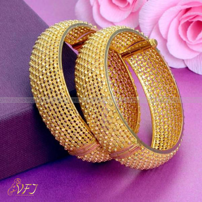 VIGHNAHARTA Alloy Brass Bangle(Pack of 2)