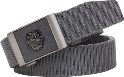 Kastner Men Casual Grey Canvas Belt