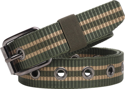 LOOPA Men Casual Green Nylon Belt