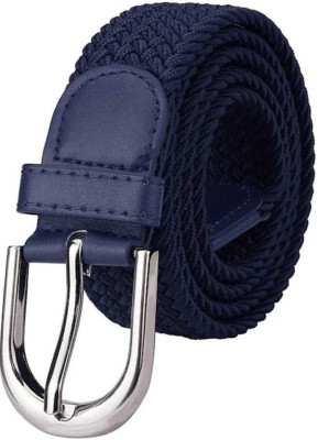 CHACKO Men & Women Casual Blue Metal Reversible Belt