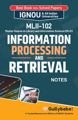 MLII-102 Information Processing and Retrieval(English, Paperback, Panel Gullybaba Com)