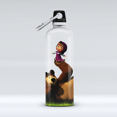 inkwale 500 ml Steel Sipper(Pack of 1, White)