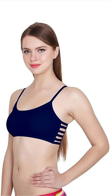 R & S FASHION Women Bralette Lightly Padded Bra(Dark Blue)