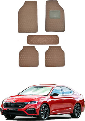 MATIES Leatherite Standard Mat For  Universal For Car(Brown)