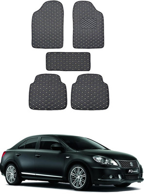 MATIES Leatherite Standard Mat For  Universal For Car(Black)