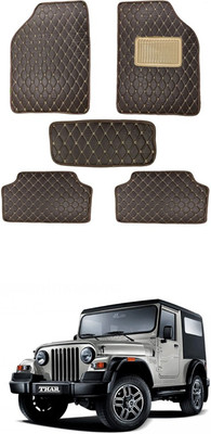 MATIES Leatherite Standard Mat For  Universal For Car(Brown)
