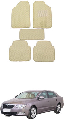 MATIES Leatherite Standard Mat For  Universal For Car(Beige)