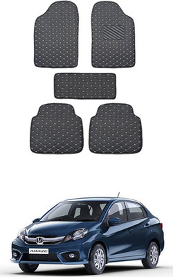 MATIES Leatherite Standard Mat For  Universal For Car(Black)