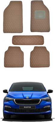 MATIES Leatherite Standard Mat For  Universal For Car(Brown)