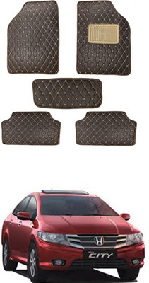 MATIES Leatherite Standard Mat For  Universal For Car(Brown)