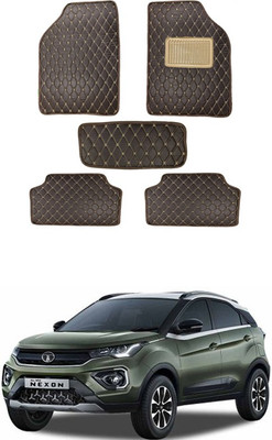 MATIES Leatherite Standard Mat For  Universal For Car(Brown)