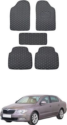MATIES Leatherite Standard Mat For  Universal For Car(Black)