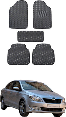 MATIES Leatherite Standard Mat For  Universal For Car(Black)