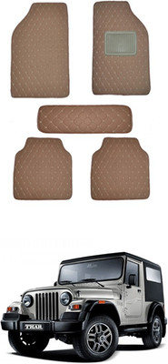 MATIES Leatherite Standard Mat For  Universal For Car(Brown)