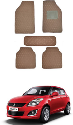 MATIES Leatherite Standard Mat For  Universal For Car(Brown)
