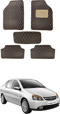 MATIES Leatherite Standard Mat For  Universal For Car(Brown)