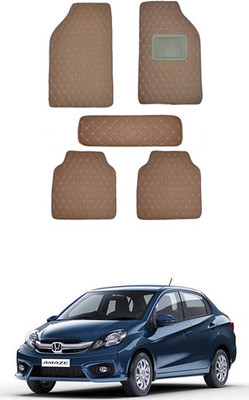 MATIES Leatherite Standard Mat For  Universal For Car(Brown)