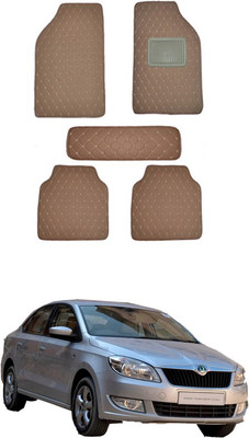 MATIES Leatherite Standard Mat For  Universal For Car(Brown)