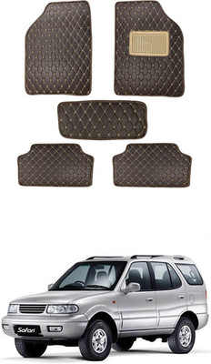 MATIES Leatherite Standard Mat For  Universal For Car(Brown)