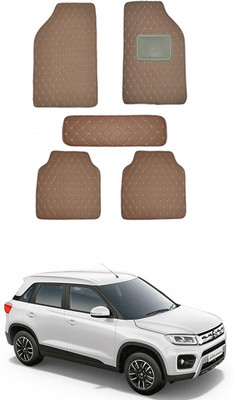 MATIES Leatherite Standard Mat For  Maruti Suzuki Vitara Brezza(Brown)