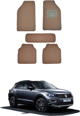 MATIES Leatherite Standard Mat For  Volkswagen Universal For Car(Brown)