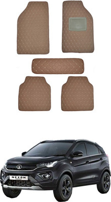 MATIES Leatherite Standard Mat For  Universal For Car(Brown)