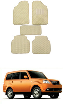 MATIES Leatherite Standard Mat For  Universal For Car(Beige)
