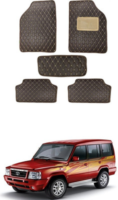 MATIES Leatherite Standard Mat For  Universal For Car(Brown)