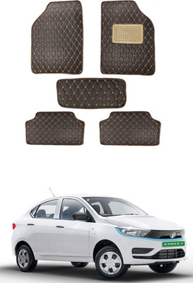 MATIES Leatherite Standard Mat For  Universal For Car(Brown)